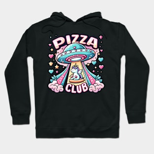 Funny Pizza , Unicorn, Ufo, Pizza Club Hoodie